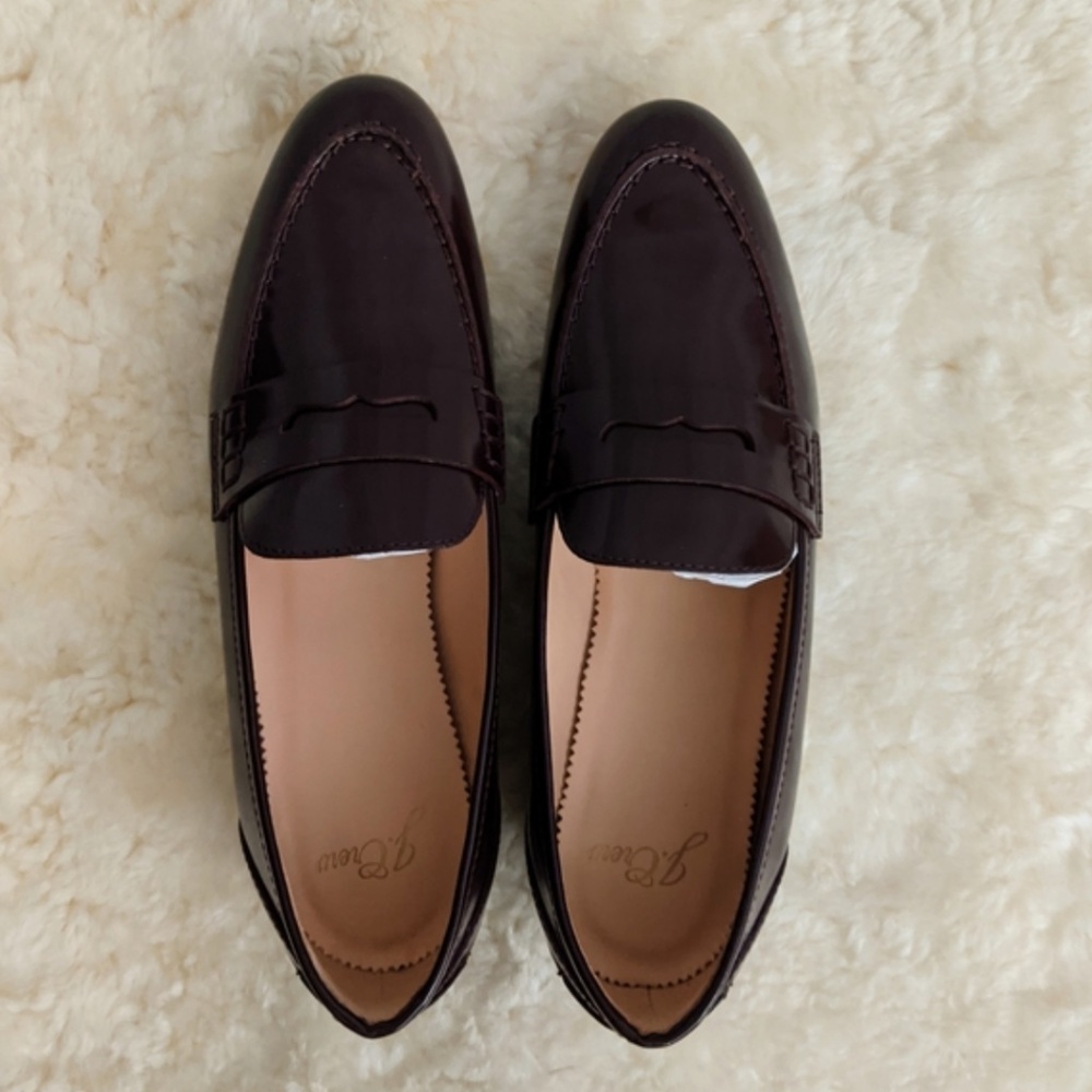 J.Crew Beet Academy Penny Loafers Size 6.5 NEW - Picture 3 of 7